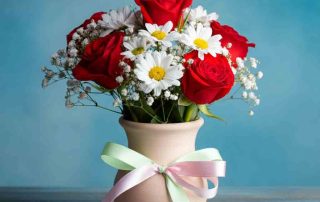 Teacher Appreciation Flowers with roses and daisies